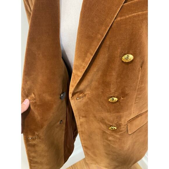 Nili Lotan Francine Velvet Jacket in Caramel - Picture 7 of 13